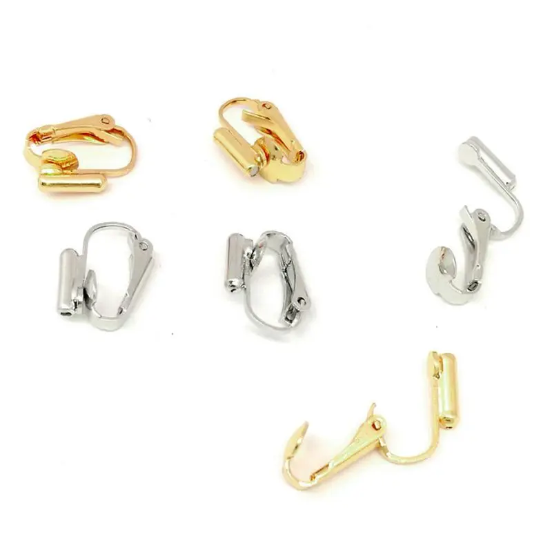 

10Pcs Earring Converters Turn Any Pierced Earrings Into Clip-On Jewelry Findings