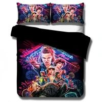 stranger things bedding set duvet covers pillowcases science fiction movies comforter bedding set bedclothes bed linenno sheet