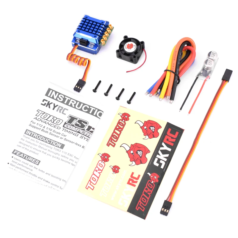 

SKYRC TORO TS120 Aluminum Brushless Sensored ESC For 1/10 /1/12 RC Car Blue