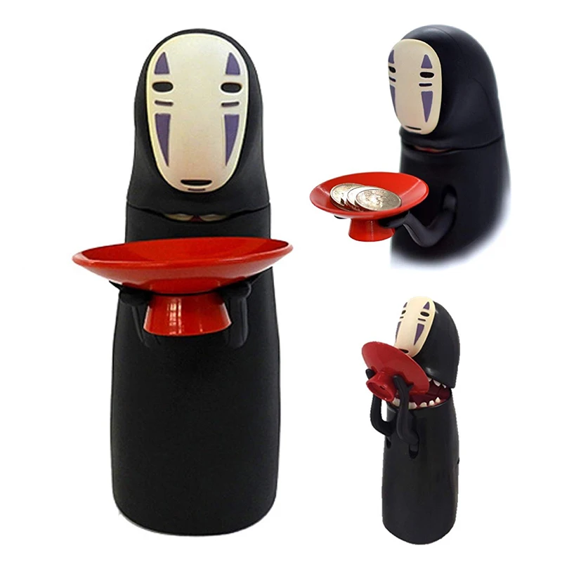 

Children's Piggy Bank 21 Cm Long Faceless Cash Box Automatic Coin-eating Money Box Ghost Electronic Funny Money Box Music Safe