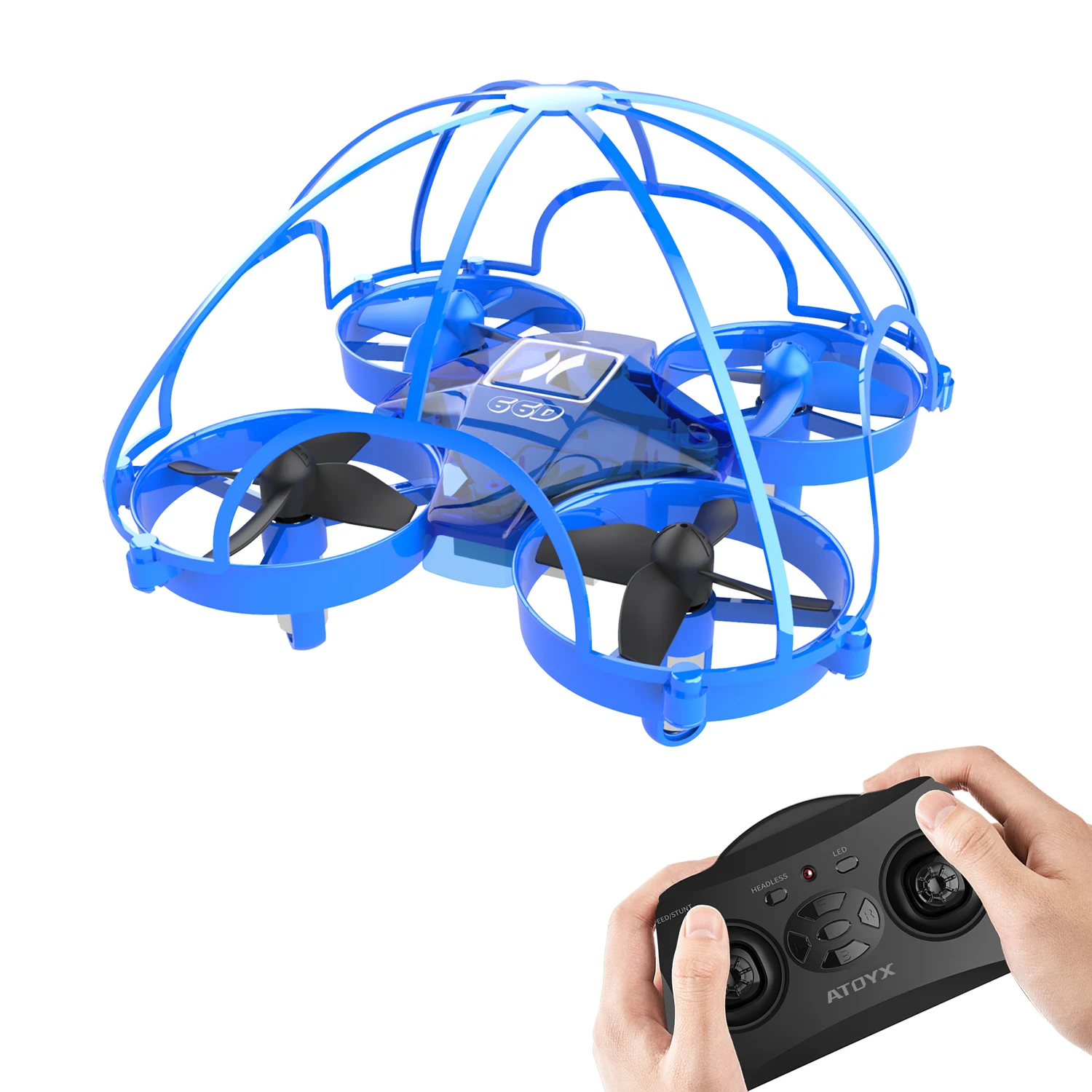 Мини Дрон 360 защитная рама безопасный Радиоуправляемый квадрокоптер 2 4G 4CH