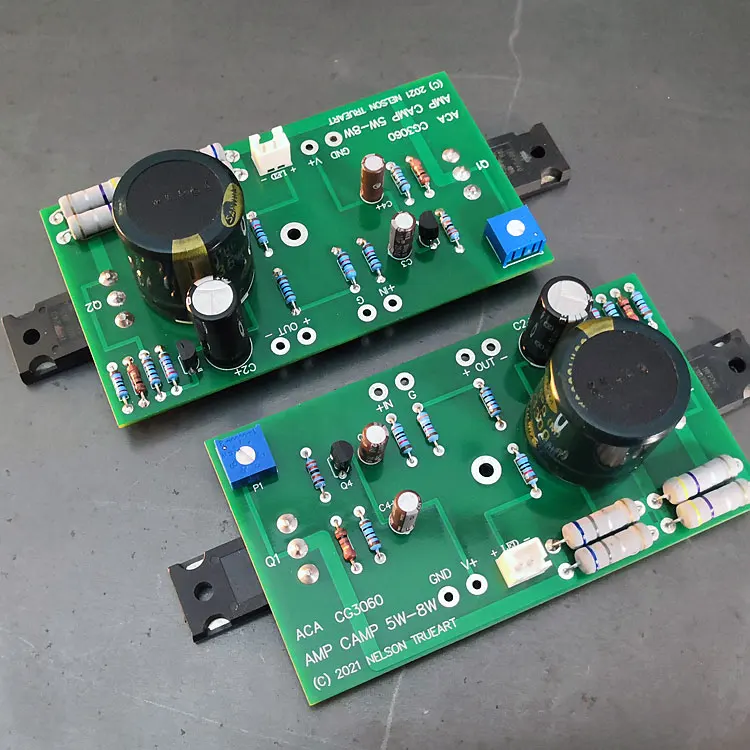 Одна пара Hifi ACA PASS 8 Вт класс A трубка с полевым эффектом Плата усилителя мощности -