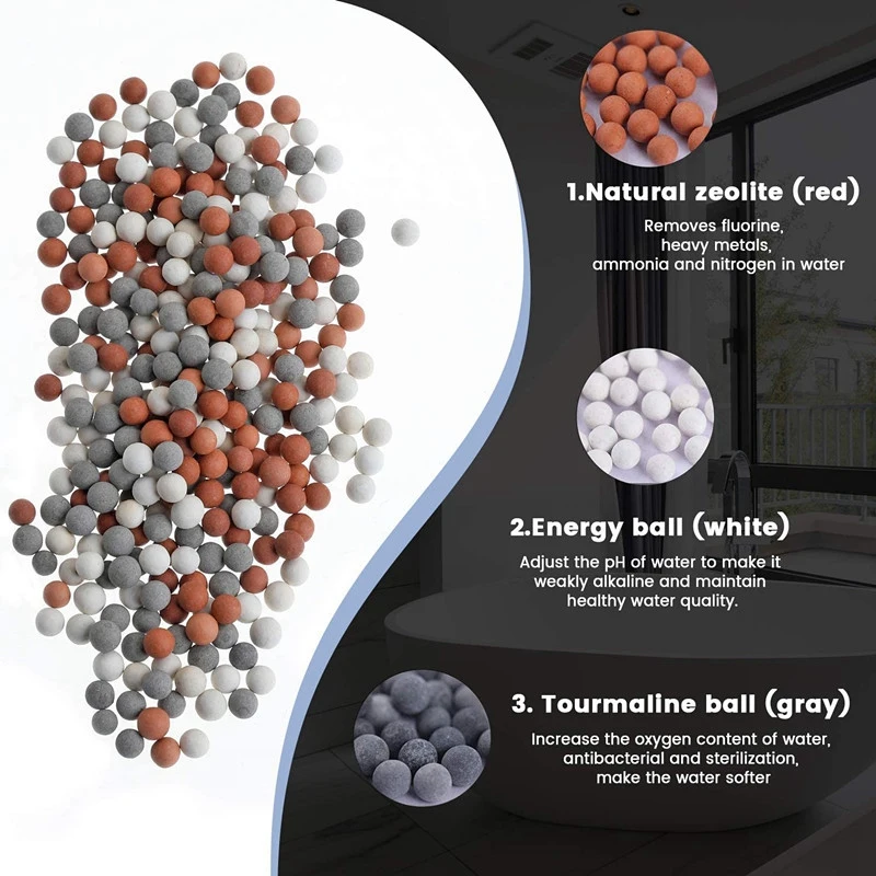 

3 Modes SPA Ion Filter Shower Head High Pressure Saving Water Handheld Shower Nozzle Premium Bathroom Water Filter