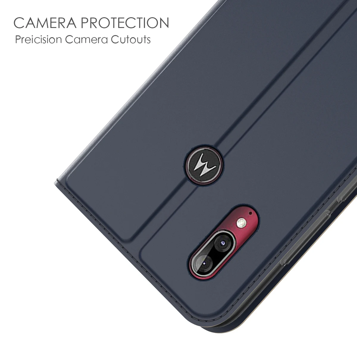 Для Motorola Moto E6 Plus, кожаный защитный чехол с отделением для карт, откидной Чехол-подставка для Motorola Moto E6 Play, противоударный чехол
