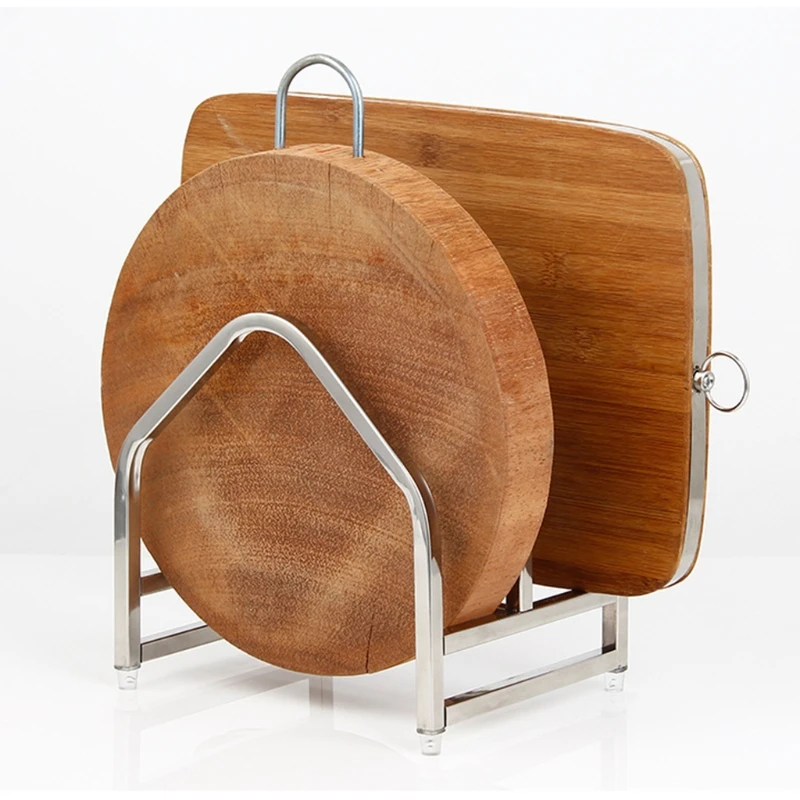 

Двухслойный держатель крышки кастрюли из нержавеющей стали, прочная кухонная стойка для разделочной доски 37 МФ