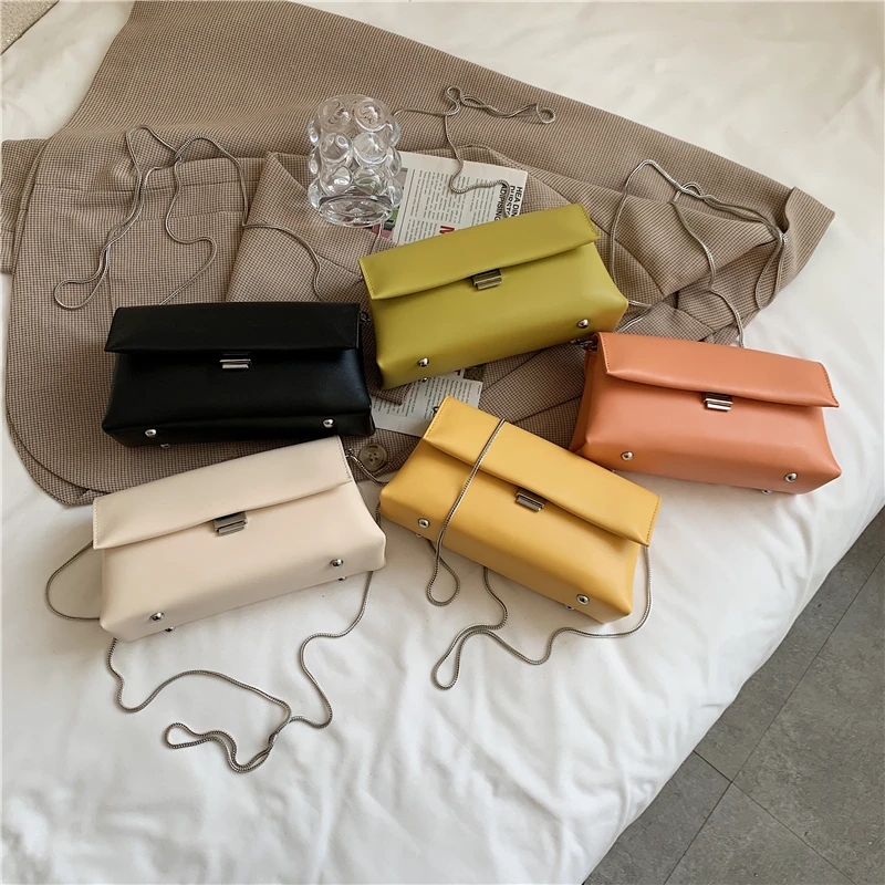 

Simple PU Leather Crossbody Bags For Women 2021 High Quality Small Cross Body Brand Designer Shoulder Bag Luxury Handbags