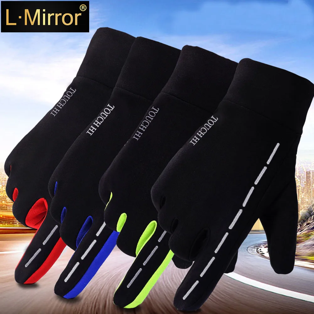 

L.Mirror 1 пара легкие женские мужские перчатки с сенсорным экраном зимние аксессуары для бега