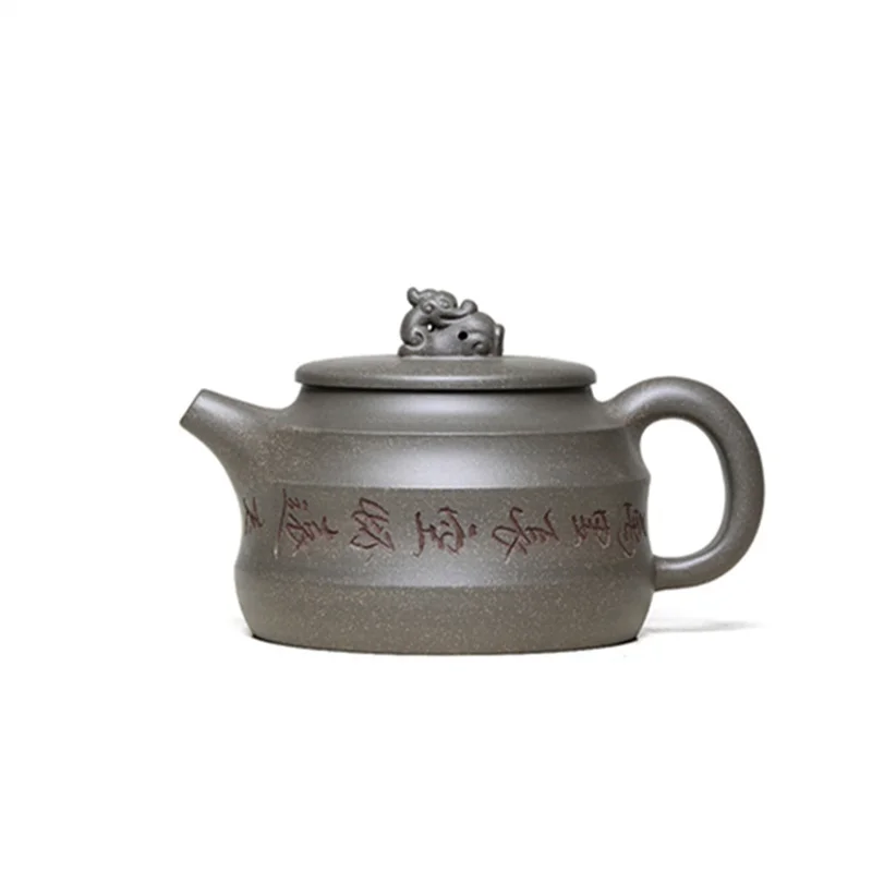 

Домашняя Скрытая оболочка краба ручной работы, материал из зеленой глины, шаг за шагом, Yixing, фиолетовый песок, чайник, китайский чайный набор...