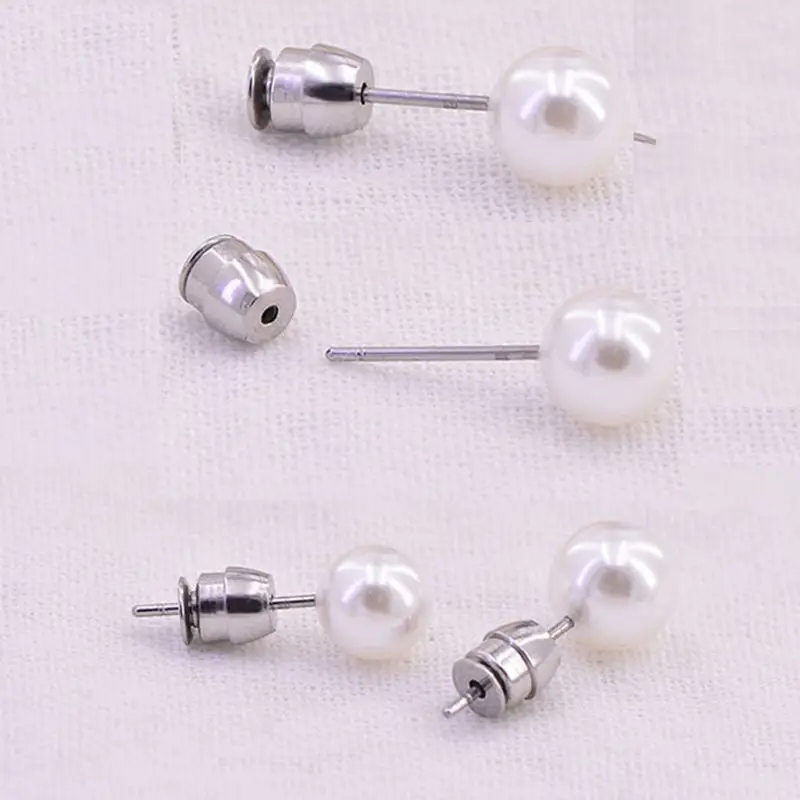 10Pcs Secure Earring Lock Back Ear Studs Nuts Replacement Posts F3MF | Украшения и аксессуары