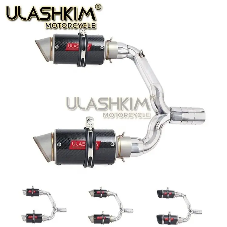 Полный глушитель выхлопной трубы мотоцикла Escape System Slip On для suzuki GSR400 GSR600 BK400 BK600 GSR BK