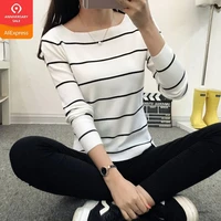 women sweaters and pullovers sale jumper ohclothing 2021 striped collar sweater autumn thin coat dress lady shirt jacket female