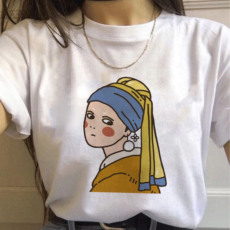 Винтажная Футболка Van Gogh Goghing Gone Meme Юмористическая эстетика модная футболка с