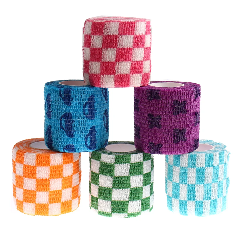 

1 Pc 4.5m Cartoon Self Adhesive Elastic Bandage Non-Woven Wrap Tape Care First Aid Medical Gauze