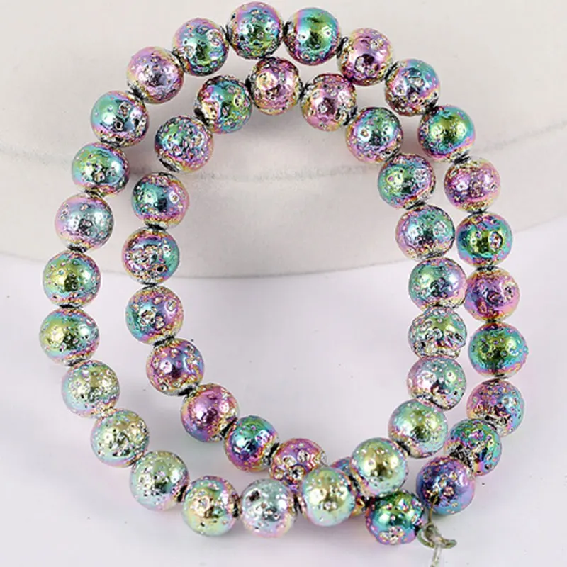 

2021 New Nature Hematite Stone Color Plated 6 MM Round Bead For Fashion Jewelry Making Necklace Bracelet Good Quality