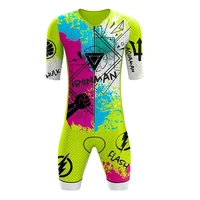 triathlon mens professional team racing suit cycling skin suit cirismo jumpsuit short sleeve jumpsuit mountain bike riding set