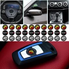 10 шт., автомобильные наклейки на руль Fiat Punto Abarth 500 Stilo Ducato Palio