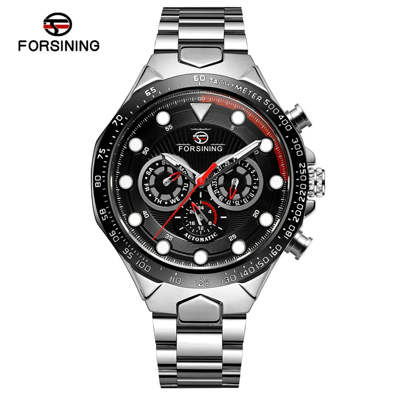 FS03005 without box FORSINING автоматические механические мужские наручные часы военные спортивные мужские часы лучший бренд роскошные стальные скелетные водонепроницаемые мужские часы 030 - Цвет: FS03005 without box