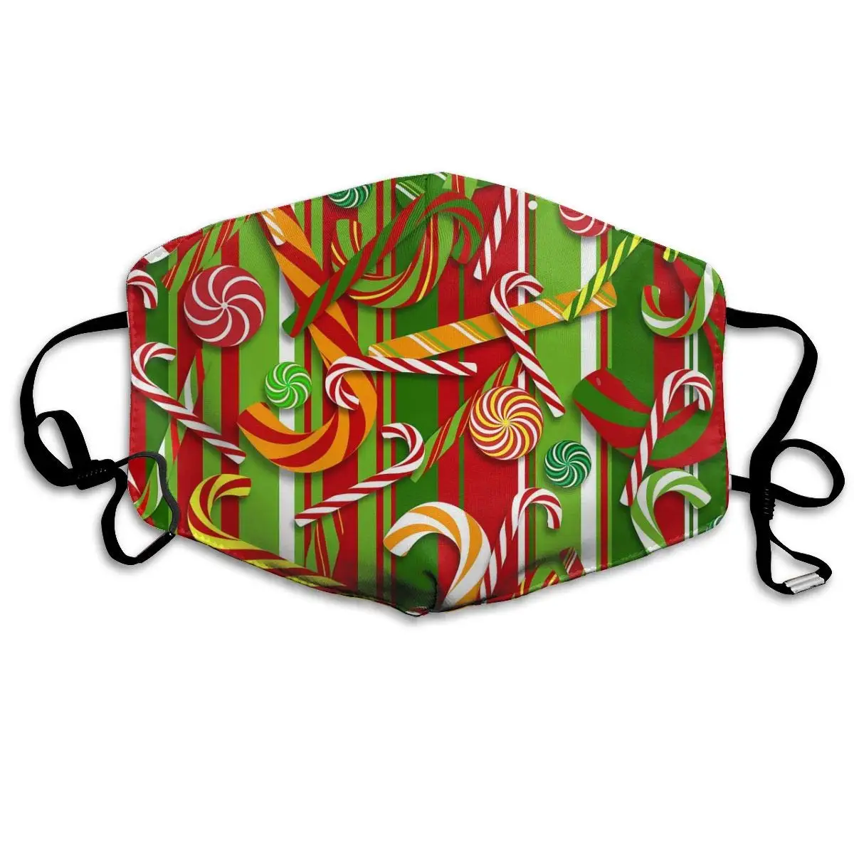 

Mouth Mask for Daily Dress Up, Christmas Candy Anti-dust Mouth-Muffle, Washable Reusable Holiday Half Face Masks for Mens and