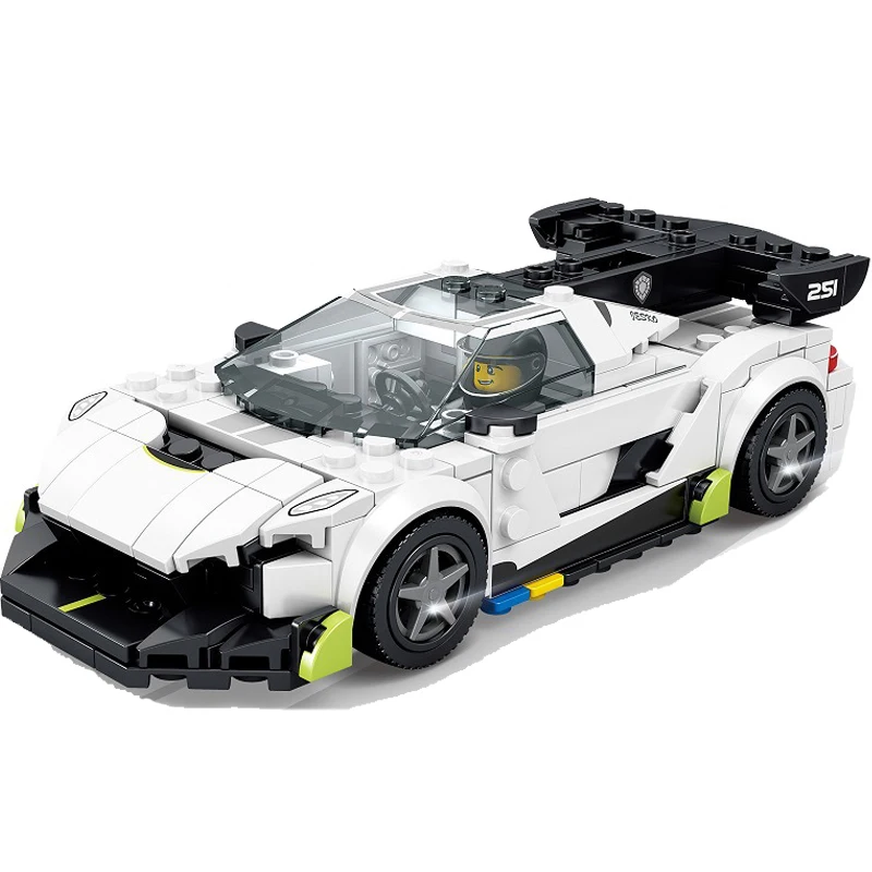 new creative pull back figures moc speed champions racing sports car building blocks kit bricks classic model for kids toys gift free global shipping