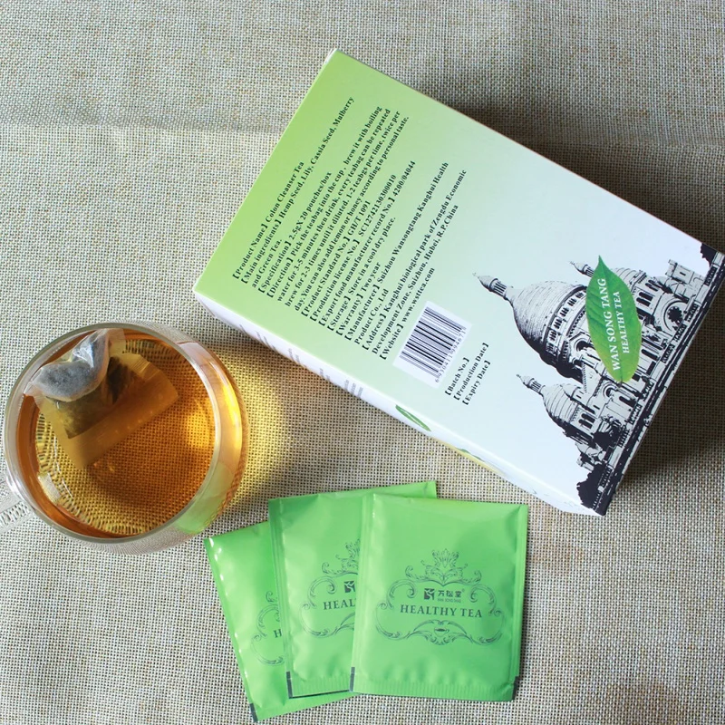 Чай для очищения 20 пакетиков чая китайский чай похудения тела очищение толстой