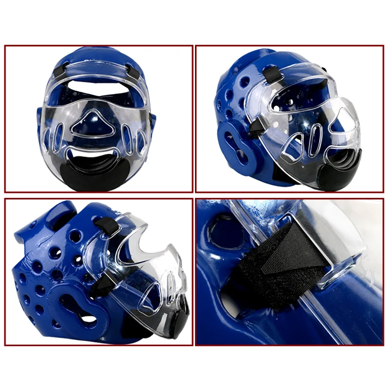 Шапка для тхэквондо защитная маска лица шлем кикбоксинга каратэ тренировочные