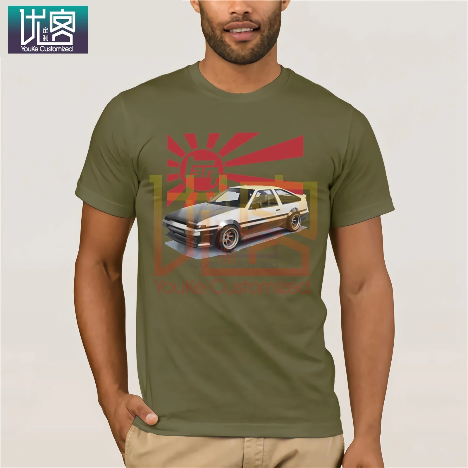 Новая модная крутая футболка для японских поклонников автомобилей Ae86 Corolla Levin