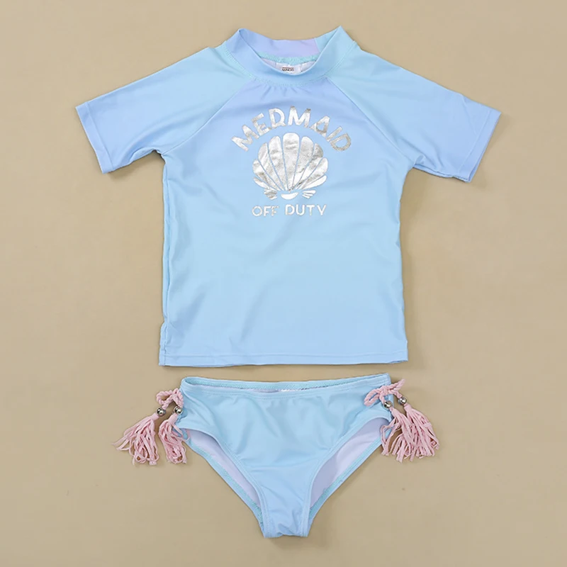 Купальный костюм русалки для девочек танкини костюмы коллекция 2020 года комплект