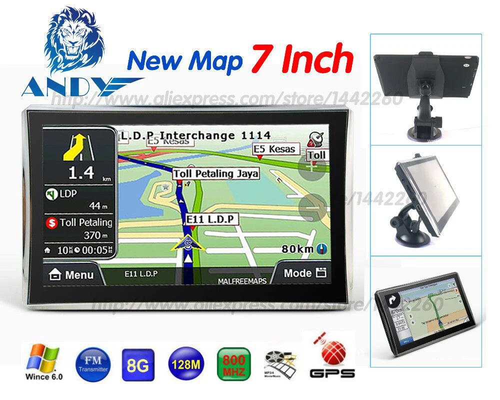 Katarina X7 7 дюймов Автомобильный Gps навигатор 800 МГц FM/8 ГБ/DDR 128 м новые карты Россия/Беларусь/Казахстан Европа/США+ Канада gps навигатор