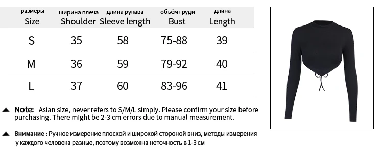 

Sexy Backless Lace-up T-Shirt Women Solid Color Tees Brief Style Round Collar Long Sleeve Slim Fit Crop Tops Lady Clubwear