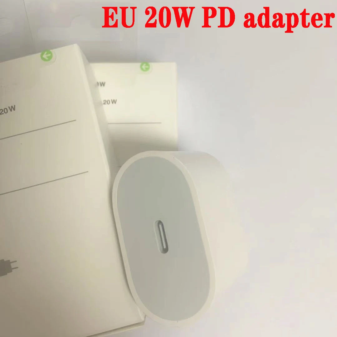 

100pcs 20W Fast Charging PD Charger EU Plug adapter With Have Retail Packaging For i11 pro max i12 pro max mini