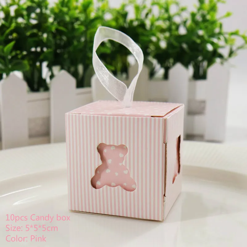 10 шт./лот коробки для конфет Baby Shower вечерние мультяшный мешок для подарков детские праздничные сувениры шоколадные конфеты мешок день рождения свадебное украшение - Цвет: 2