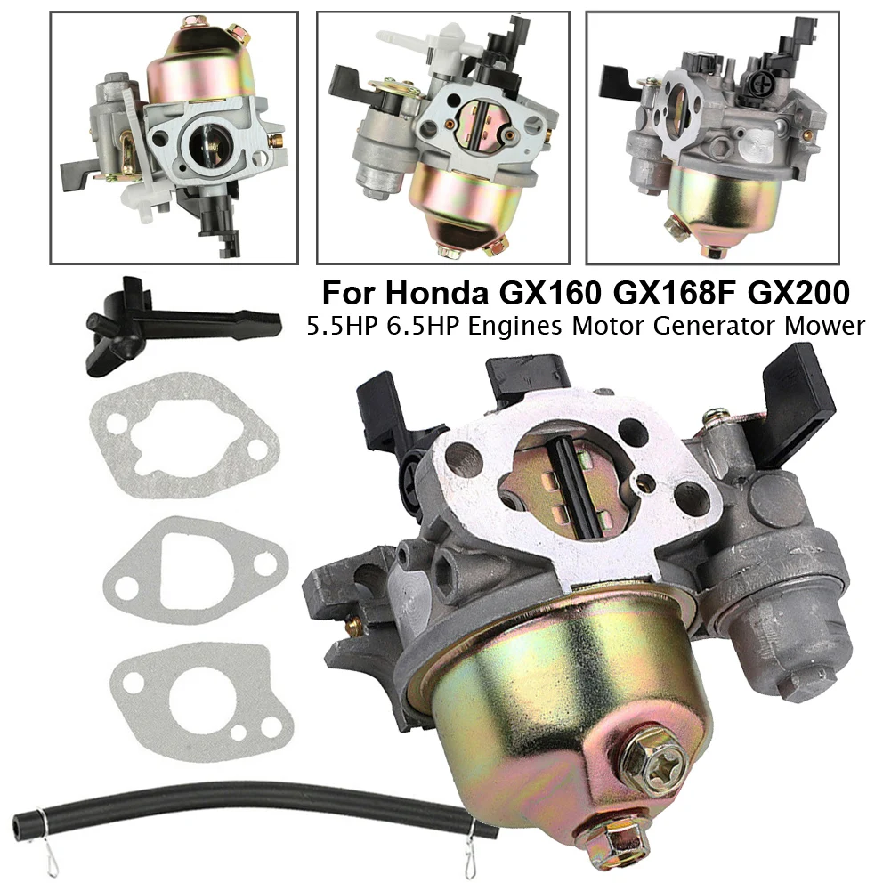 Карбюратор для Honda GX160 GX168F GX200 5.5HP 6.5HP + прокладка топливной трубы аксессуары