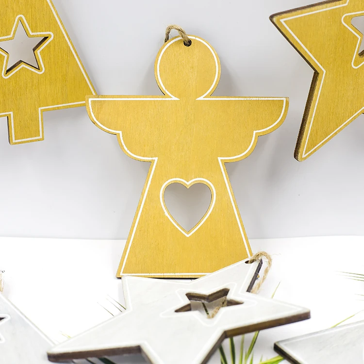 3 искусственных креативных ангелов звезд лося украшение для рождественской елки