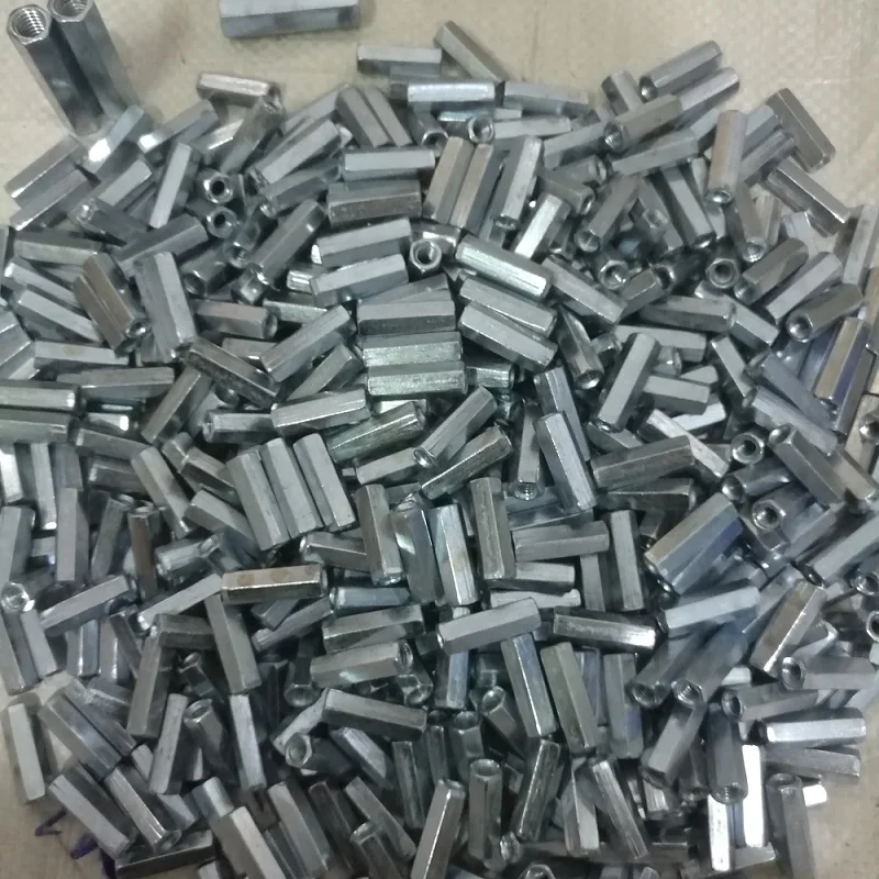 2-5PCS steel with zinc M3 M4 M5 M6 M8 M10 M12 Rod Coupling Hex Nut/Galvanized Long Nut / Connection Thread | Обустройство дома