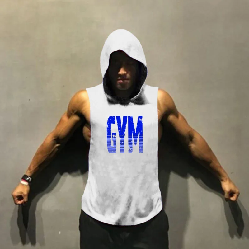

New Vest Mens Tank Tops Shirt Workout Gym Tank Top Fitness Clothing Sleeveless Cotton Man Canotte Bodybuilding Man Clothes Wear