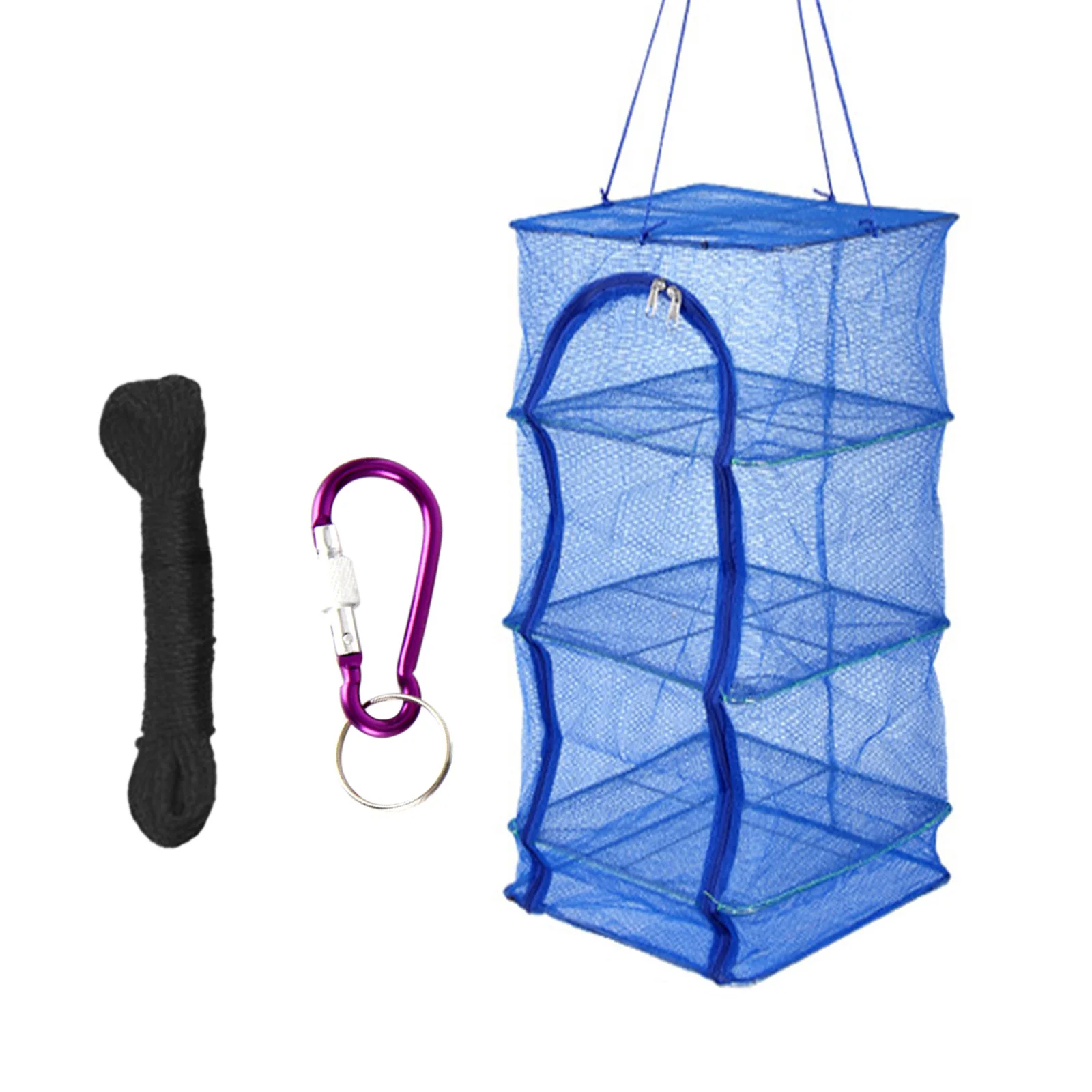 

Многофункциональная 3-слойная подвесная сушилка, Складная сетка для еды, сетка для проветривания с окошком на молнии для рыбы, фруктов, овощ...