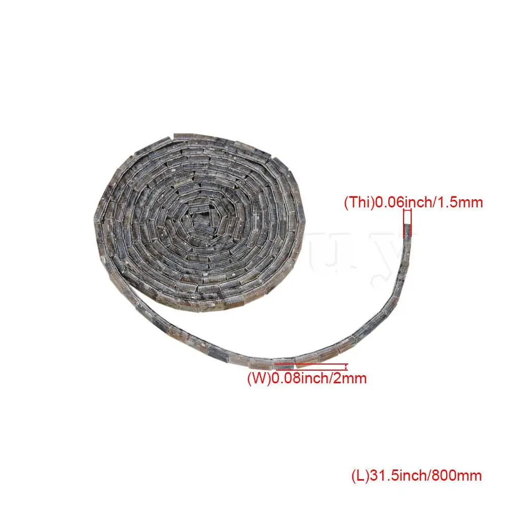 

Yibuy 2pcs 800x2x1.5mm Guitar Sound Hole Abalone Shell Inlay Decoration Strip