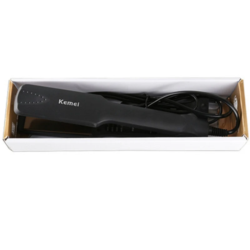 

Professional Straightening Irons Fast Warm-up Thermal Performance Tourmaline Ceramic Heating Plate Hair Straightener KM329