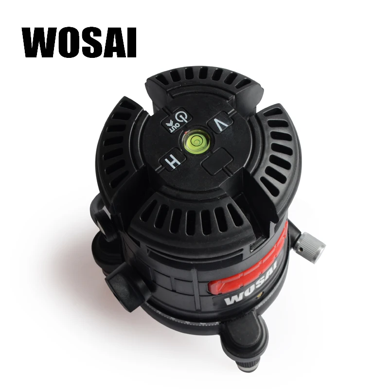 WOSAI 5 Line 6 Points зеленый лазерный уровень самонивелирующийся горизонтальный и вертикальный 360 градусов Регулировка более высокая видимость пульт дистанционного управления