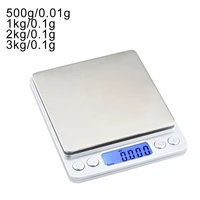 lcd digital scales grams 0 010 1g precision weight balance for tea baking weighing scale mini electronic scale with 2 trays