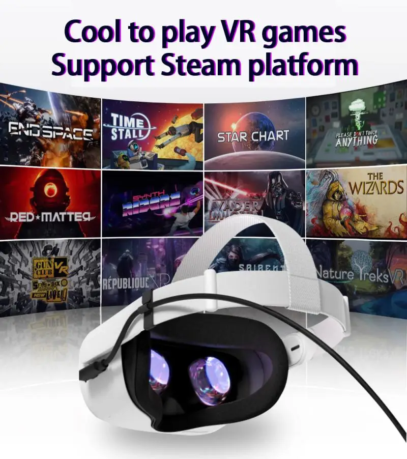 For Oculus Quest 2 USB A to C Cable Type VR Glasses Charger Data Transmission 3/4/5 Meters Accessories | Электроника