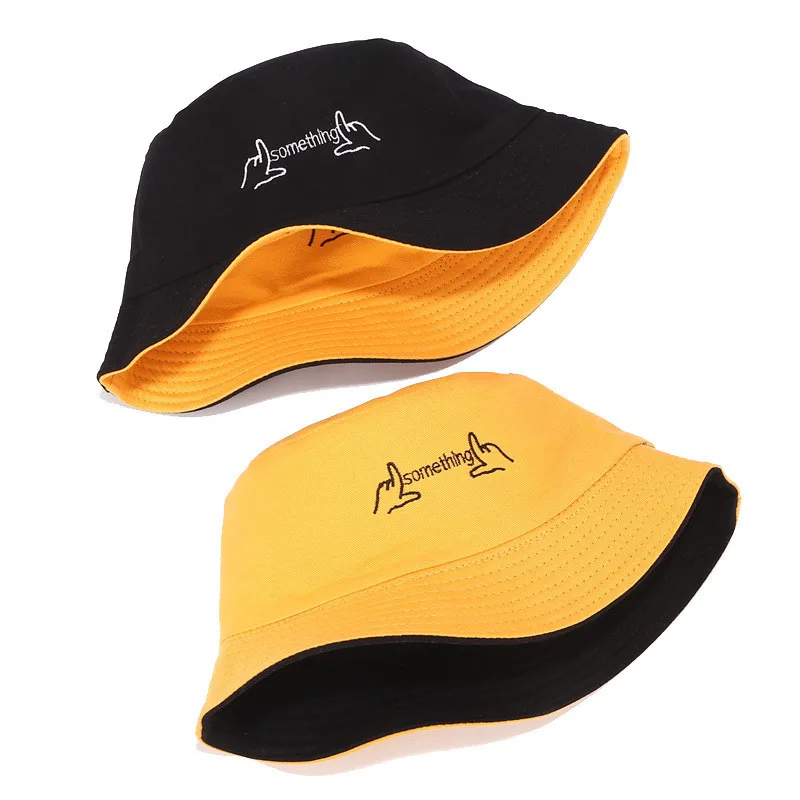 Панама однотонная с вышивкой шляпа затенением плоская уличная одежда надписью