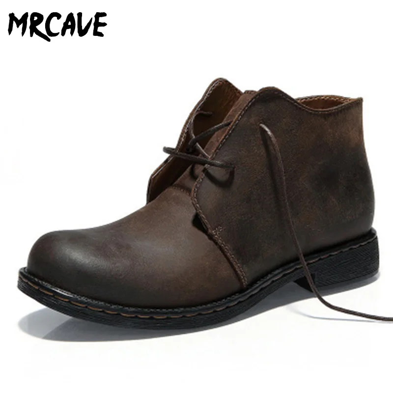 MRCAVE/2019 г. Мужские ботинки высокого качества из спилка зимние Dr высокие