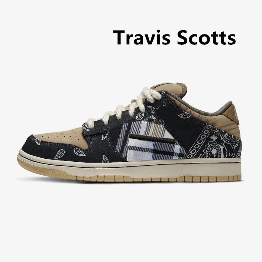 

High Quality Stock X Kentucky Syracuse Panda Pigeon Plum Shadow Travis Scott X Sb Dunks Low Tie Dye White Casual Shoes D