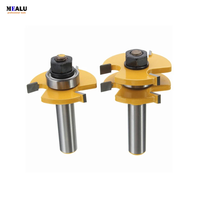 

2 шт., Т-образная направляющая и фреза с хвостовиком 1/2 дюйма, фреза для деревообработки, высокое качество