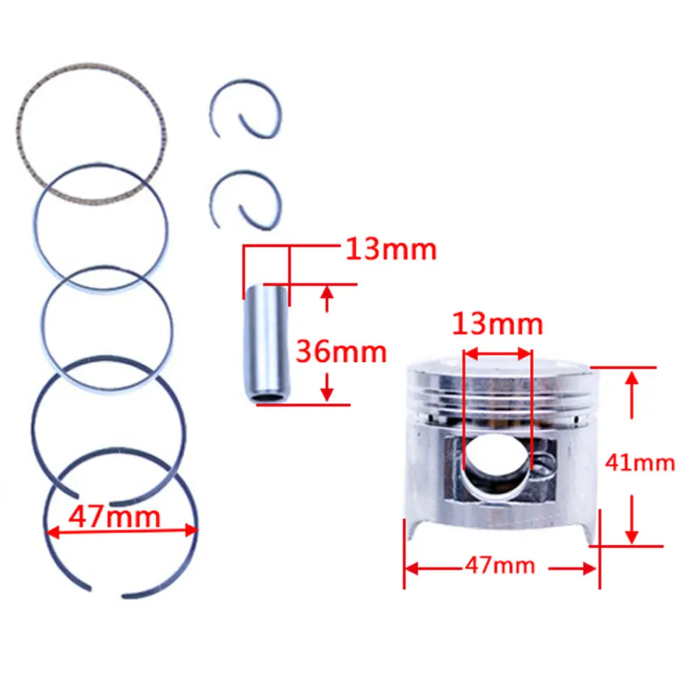 70cc поршневые кольца для двигателя прокладка Ремонтный комплект HONDA ATC70 CRF70 CT70 TRX70