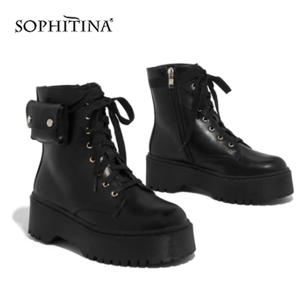 SOPHITINA/Ботинки martin женские высокого качества ручной работы. Пикантная модная