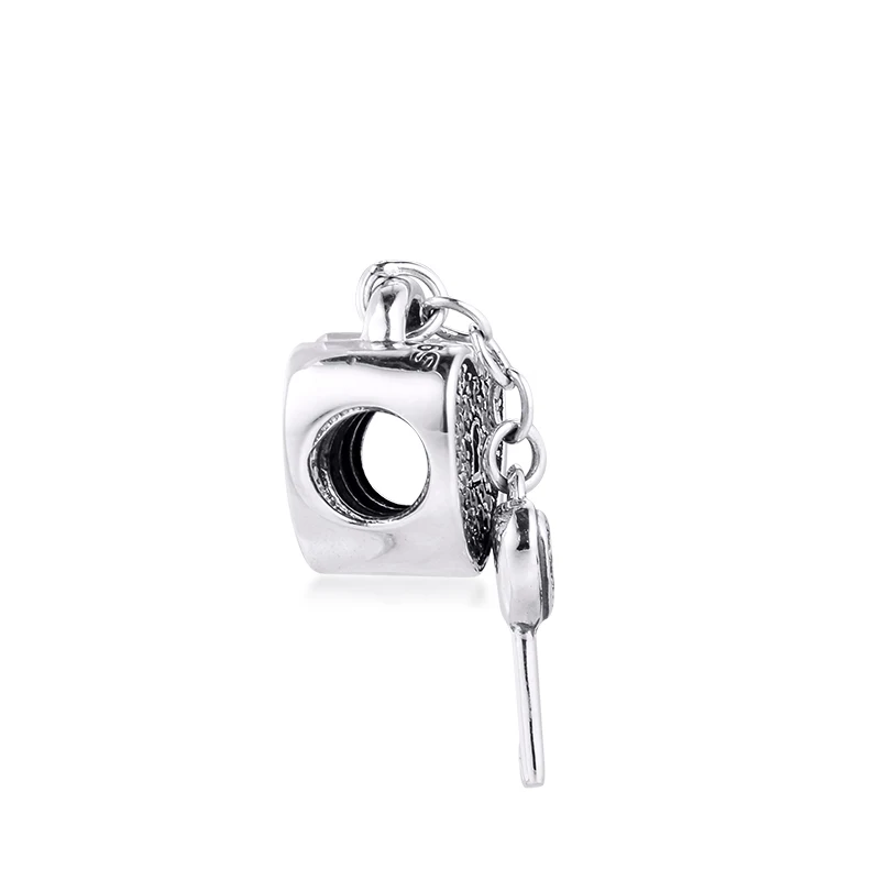 Подходящие для браслета Pandora Подвески из серебра 925 пробы замок любви