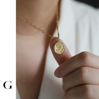ghidbk gold color stainless steel rose pendant necklace women waterproof asymmetrical double chain necklace hypoallergenic gift