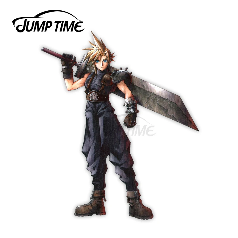 JumpTime 13x10 5 см Final Fantasy 7 Клауд страйф VII оригинальный автомобиль наклейки устойчивые